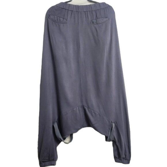 MIA INSPIRATION Avant-Garde Harem Skirt Pants  Gray 100% Cotton  Size L - Picture 3 of 9